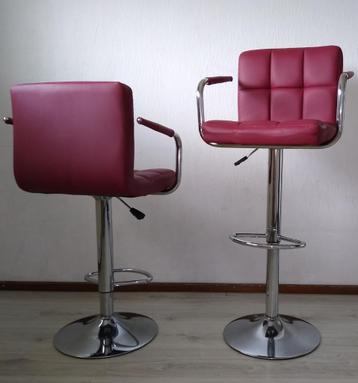 Sens Design - Retro Barkruk Emma-Beau - Bordeaux rood beschikbaar voor biedingen