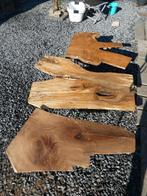 boomstamtafel epoxy tafel salontafel sidetable boomschijven, 75 cm of meer, Ophalen of Verzenden, Overige vormen, Kersenhout