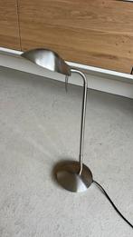 Bureaulamp, zilvekleurig, Huis en Inrichting, Lampen | Tafellampen, Ophalen of Verzenden, Gebruikt, Minder dan 50 cm