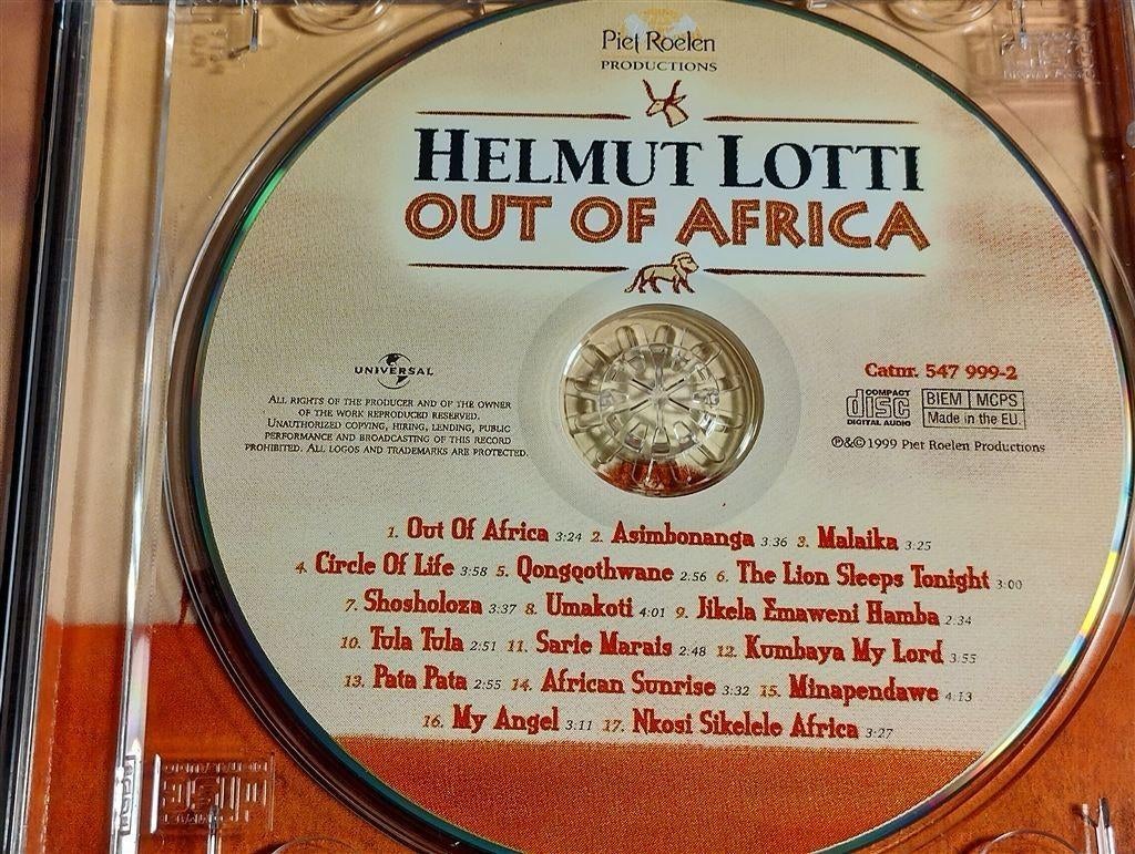 Helmut Lotti - Out Of Africa, Cd's en Dvd's, Ophalen of Verzenden, Classicisme, Zo goed als nieuw, Kamermuziek