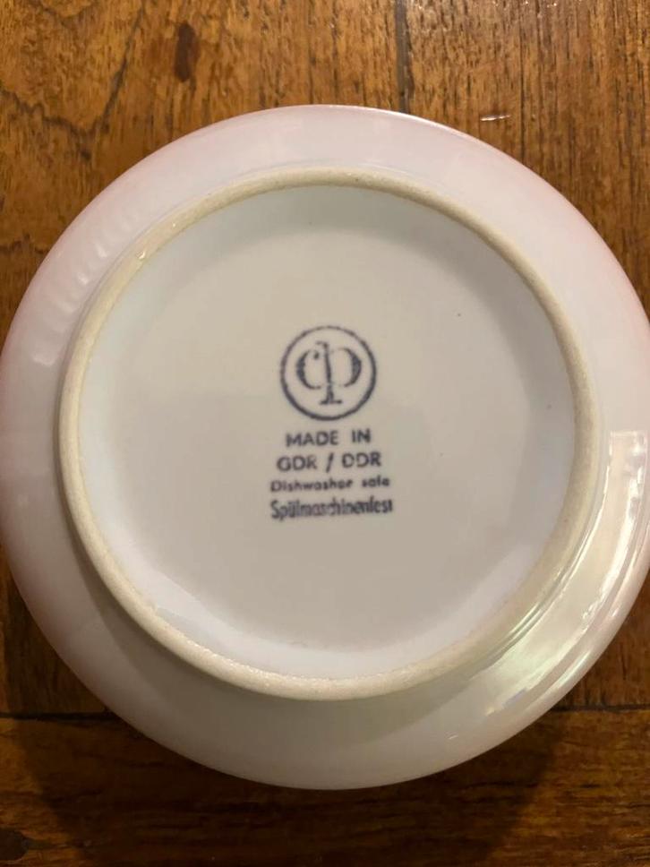 6 stuks Vintage DDR schaaltjes, Huis en Inrichting, Keuken | Servies, Gebruikt, Kom(men), Overige stijlen, Aardewerk, Ophalen