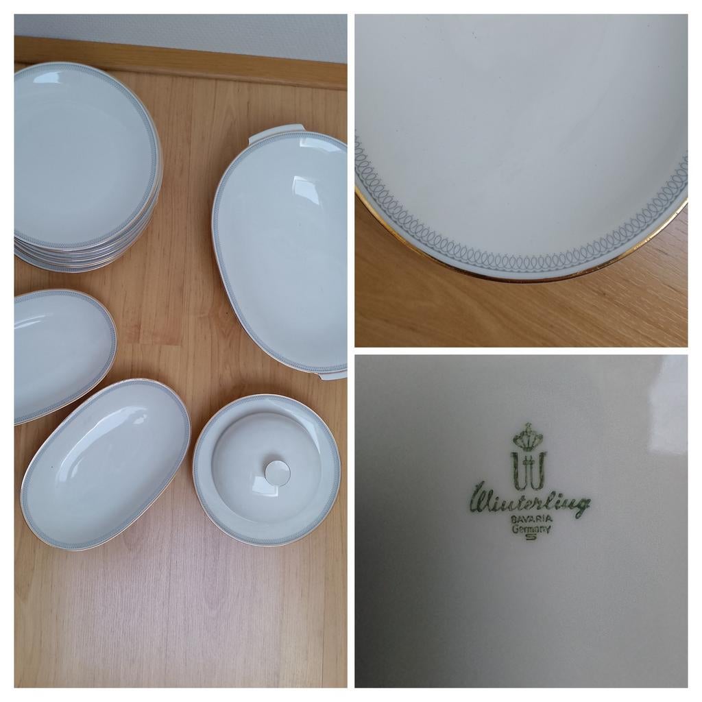 Servies Winterling Bavaria Germany/H&C selb Bavaria Germany, Huis en Inrichting, Keuken | Servies, Gebruikt, Bord(en), Overige stijlen