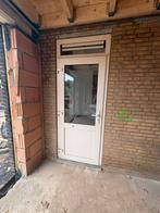 Kunststof achterdeur dubbelglas met ventilatierooster, Doe-het-zelf en Verbouw, Deuren en Horren, Ophalen, Kunststof, Gebruikt