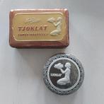 2 Blikken van Tjoklat in goede staat, Verzamelen, Blikken, Ophalen of Verzenden, Zo goed als nieuw, Overige merken