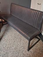 Eetkamerbank 1.60 kunstleder antraciet, Huis en Inrichting, Banken | Sofa's en Chaises Longues, Ophalen, Driepersoons, 150 tot 200 cm