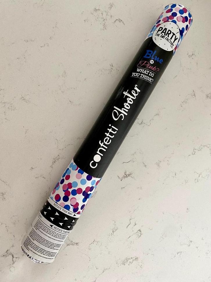 Confetti kanon / party popper blauw | gender reveal jongen, Hobby en Vrije tijd, Feestartikelen, Nieuw, Feestartikel, Geboorte of Huwelijk