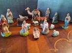 Oude gips compleet kerststal van voor 1954, Antiek en Kunst, Ophalen of Verzenden