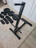 Schijvenstandaard voor halterschijven met opening, Sport en Fitness, Fitnessmaterialen, Ophalen, Zo goed als nieuw