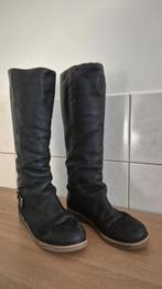 Zwarte gevoerde dameslaarzen maat 39, Ophalen, Gedragen, Zwart, Hoge laarzen