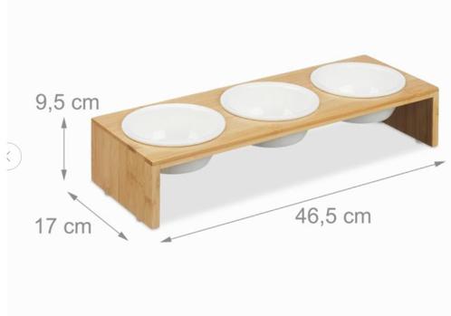 Voerbak hond - hout - nieuw, Dieren en Toebehoren, Honden-accessoires, Nieuw, Ophalen of Verzenden