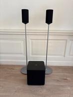 Loewe klang 1 set speakers op standaard met subwoofer, Overige merken, Subwoofer, Ophalen of Verzenden, Zo goed als nieuw