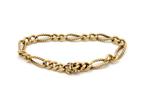 Vintage 14 karaat gouden klassieke armband, Nederland 1960., Ophalen of Verzenden, Goud, Armband