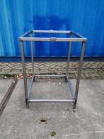 klein model Keukentafel met snijblad element op rvs frame, Ophalen, Gebruikt, 50 tot 100 cm, Minder dan 100 cm