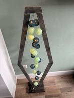 Decoratie verlichting in een mooi houten frame, Ophalen, Zo goed als nieuw