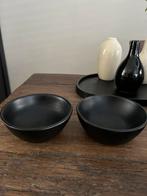 2 ZWARTE HOUTEN SCHAALTJES 🖤🖤, Schaal, Rond, Nieuw, Ophalen of Verzenden