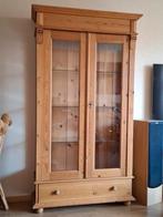 Vitrinekast grenen, Ophalen, Zo goed als nieuw, 25 tot 50 cm, Glas