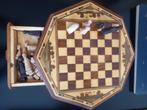 Schaakspel van gesneden Hout, Hobby en Vrije tijd, Denksport en Puzzels, Ophalen of Verzenden, Minder dan 500 stukjes, Gebruikt