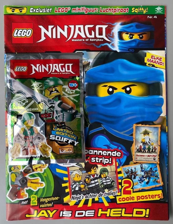 Lego Ninjago magazine + minifig Sqiffy 2015 Nieuw!, Kinderen en Baby's, Speelgoed | Duplo en Lego, Nieuw, Lego, Complete set, Ophalen of Verzenden