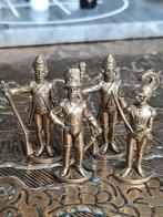 4 antieke soldaten miniatuur Napoleon brass, Antiek en Kunst, Antiek | Tin, Ophalen of Verzenden