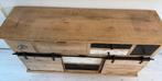 Mangohouten Dressoirkast - 140cm Breed, Ophalen, Gebruikt, 100 tot 150 cm, Met lade(s)