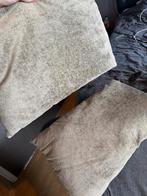 2x Caudi Kussens 60x30 - Taupe/Grijs/Bruin, Huis en Inrichting, Woonaccessoires | Kussens, Ophalen of Verzenden, Gebruikt, Grijs