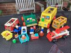 Fisher Price fire engine bus poppetjes enz: set 55,00, Ophalen of Verzenden, Gebruikt