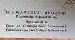 Briefkaart reclame uitgeest Waardijk schoenfabriek 1919, Nieuw, Ophalen of Verzenden