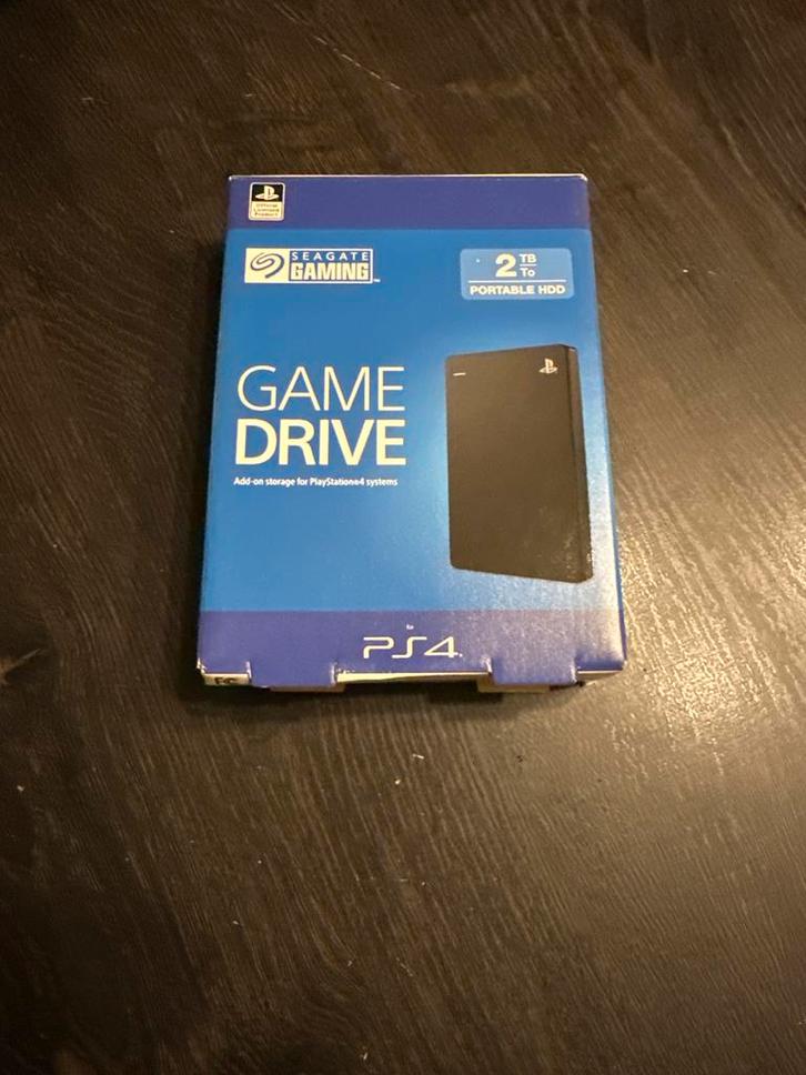 Seagate Game Drive 2TB voor PS4/PS4 Pro - Nieuwstaat!, Spelcomputers en Games, Spelcomputers | Sony PlayStation 4, Zo goed als nieuw