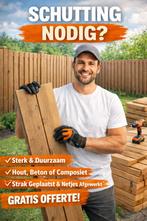 Schutting plaatsen? Tuin tegelen?, Tuin en Terras, 1 tot 2 meter, Minder dan 3 meter, Nieuw, Ophalen of Verzenden