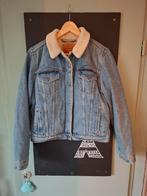Levi's spijkerjas, sherpa truckerjas met teddyvoering L, Maat 52/54 (L), Blauw, Ophalen of Verzenden, Gedragen