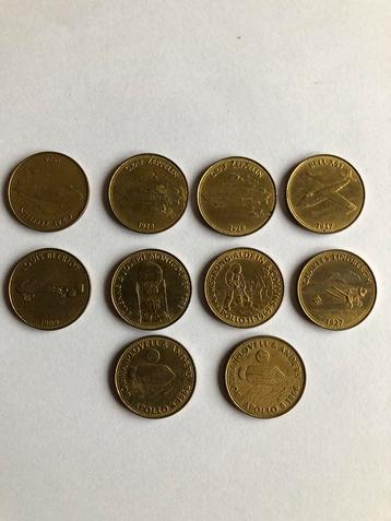 Shell reclame munten Ruimte (10x) uit 1970 beschikbaar voor biedingen