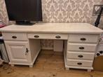 Wit bureau hout, Ophalen, Gebruikt, Bureau