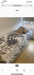 Bed te koop, Huis en Inrichting, Slaapkamer | Bedden, Ophalen, 90 cm, Eenpersoons, Wit