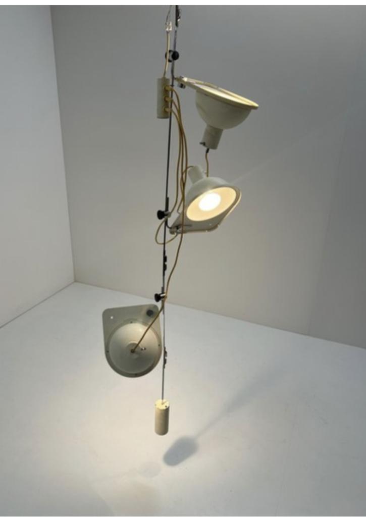 Plafondlamp Luci Giovanni Grignani 475 design lamp vintage, Huis en Inrichting, Lampen | Hanglampen, Gebruikt, Minder dan 50 cm