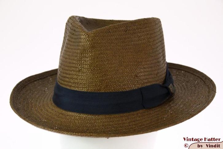 Brixton zomer gleufhoed groenig bruin stro 58 Nieuwe Sample, Kleding | Heren, Hoeden en Petten, Nieuw, Hoed, 58 of 59 cm (L, 7¼ of ⅜ inch)
