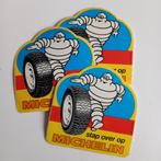 Drie oude stickers.   Michelin auto banden., Verzamelen, Stickers, Ophalen of Verzenden, Zo goed als nieuw, Auto of Motor