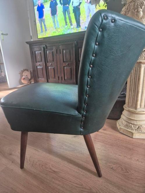 Groen jaren '50 stoeltje, Huis en Inrichting, Fauteuils, Zo goed als nieuw, Ophalen