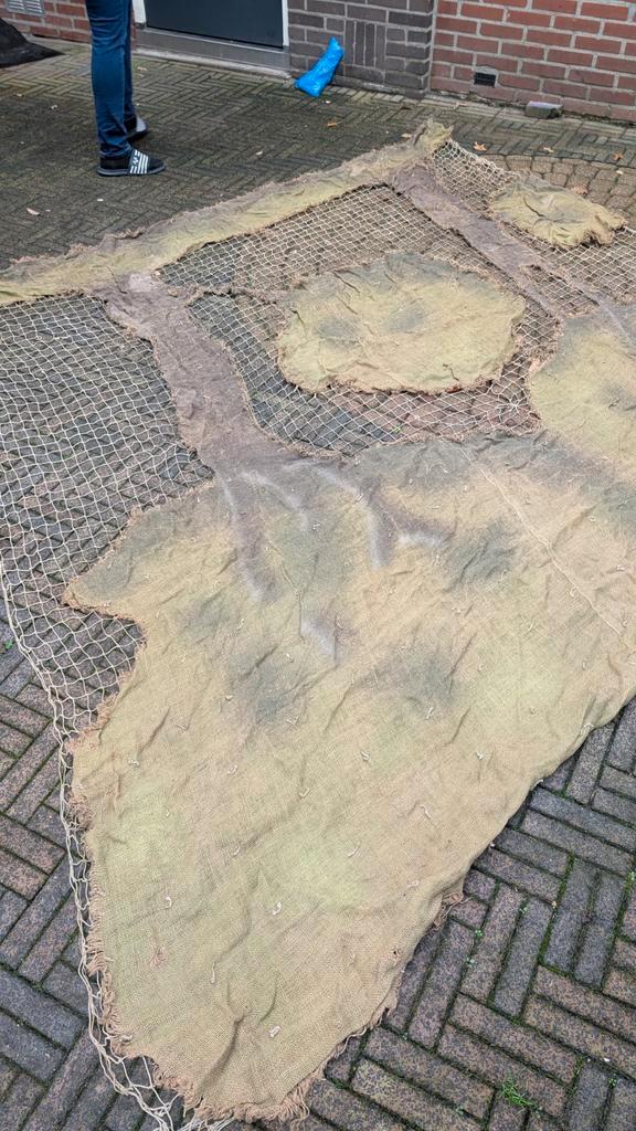 Camouflage net WW2., Verzamelen, Militaria | Tweede Wereldoorlog, Ophalen of Verzenden