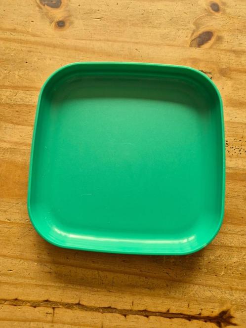 Tupperware to go bord vierkant Groen 18 x 18cm, Huis en Inrichting, Keuken | Tupperware, Zo goed als nieuw, Overige typen, Groen