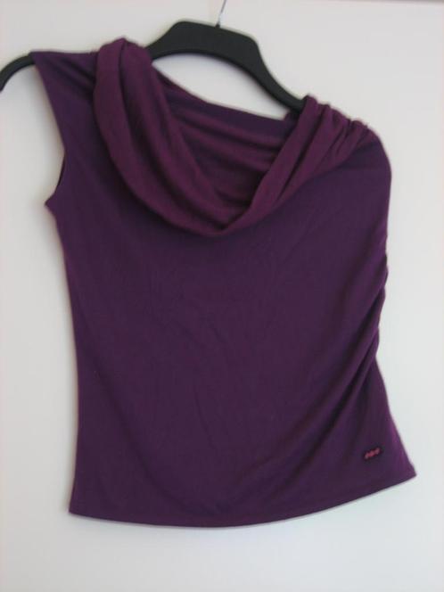 Speelse a-symmetrische top van SKUNKFUNK, maat 2 snazzeys, Kleding | Dames, T-shirts, Zo goed als nieuw, Maat 36 (S), Paars, Zonder mouw