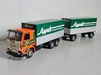 Tekno Scania 142 Appels Waalwijk combi aanhanger 1:50 nm, Ophalen of Verzenden, Zo goed als nieuw, Bus of Vrachtwagen, Tekno