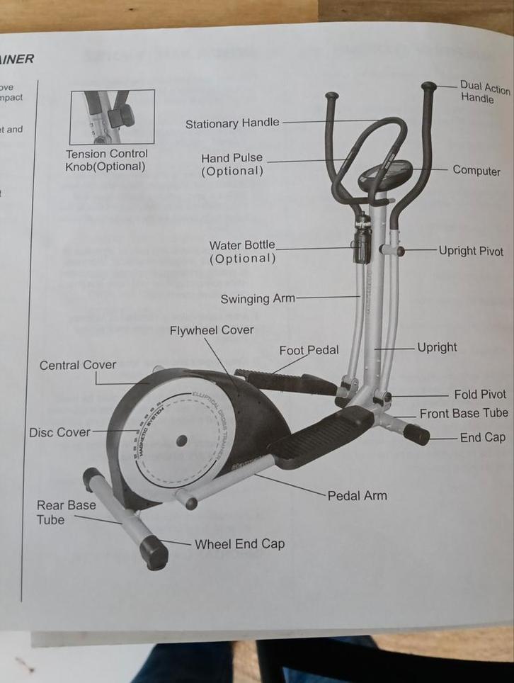 Crosstrainer Infiniti X785, Sport en Fitness, Fitnessapparatuur, Gebruikt, Crosstrainer, Armen, Benen, Buik, Rug, Metaal, Ophalen