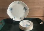 Royal Albert forget-me-not gebakstel 9-delig setprijs:, Ophalen of Verzenden, Zo goed als nieuw, Porselein, Bord of Schaal