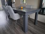 Steigerhouten Eettafel - Antraciet Grijs, Ophalen, Gebruikt, 50 tot 100 cm, 150 tot 200 cm