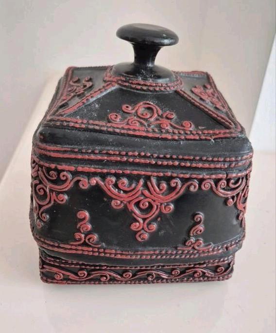 Handmade Doosje -> Unieke parel uit Myanmar, Sieraden, Tassen en Uiterlijk, Beautycases, Nieuw, Hardcase, Zwart, Ophalen of Verzenden