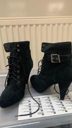 Nieuw zwart leer suede enkellaarsje 37 van manfield, Zwart, Lage of Enkellaarzen, Nieuw, Ophalen of Verzenden