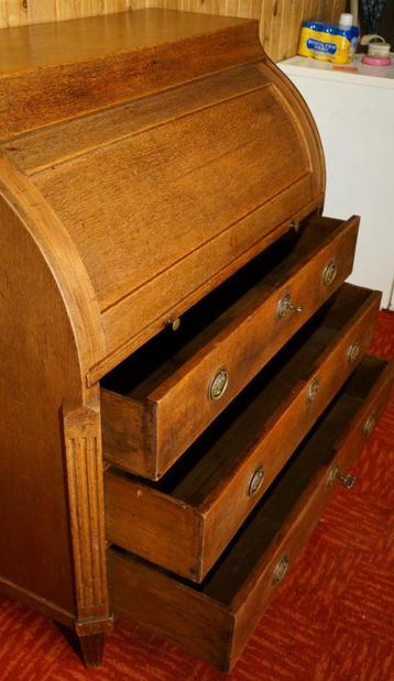 Antiek roltop bureau Computer rolluik buro meubel secretaire beschikbaar voor biedingen