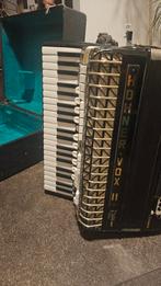 Hohner Vox II Accordeon met Koffer, Muziek en Instrumenten, Accordeons, Gebruikt, Met koffer, Hohner, 120-bas