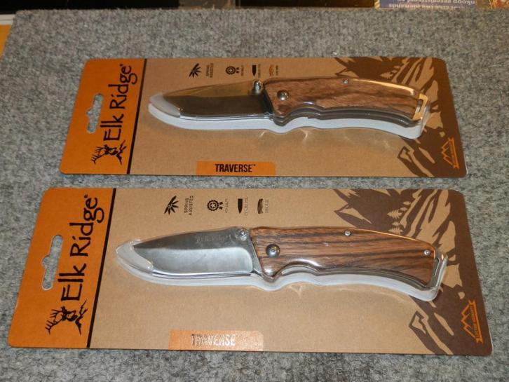Elk Ridge mes Brown Hunter, Caravans en Kamperen, Kampeergereedschap, Nieuw, Ophalen of Verzenden