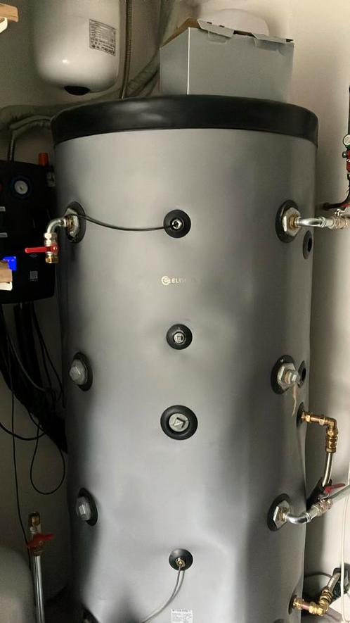ELDOM Invest Buffervat – 465 liter – met 2 warmtewisselaars, Doe-het-zelf en Verbouw, Geisers en Boilers, Boiler, 100 liter of meer